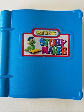 See 'N Say Story Maker Blue Book Mattel 1991 Vintage Tested Working
